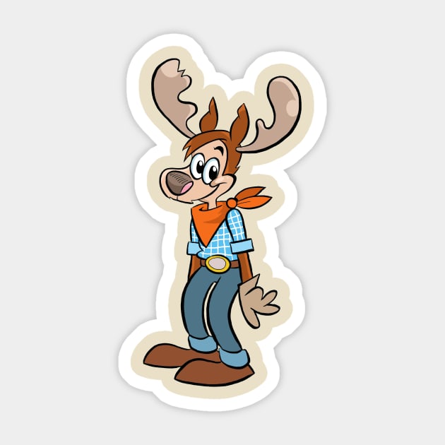 Jude  E.  Moose Sticker by JamieC